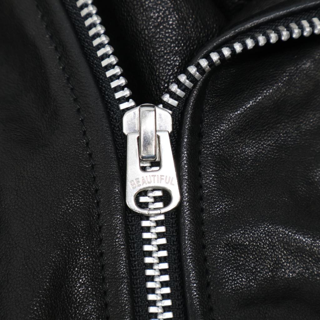 beautifulpeople 1260402401 Black Leather Riders Jacket Jacket 140 blackUsed