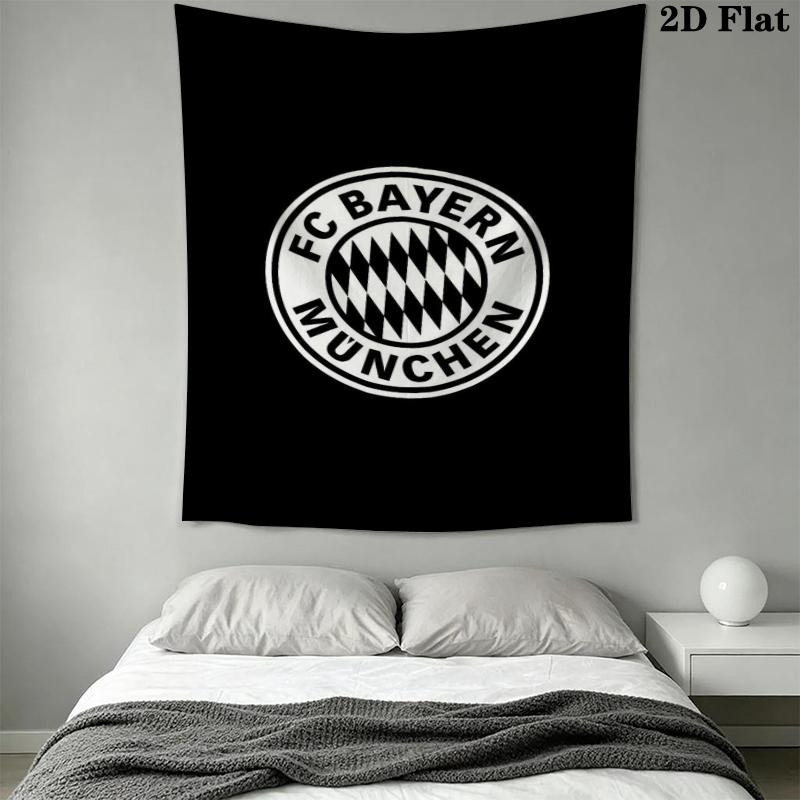 FC Bayern Munich Wall Tapestry Aesthetic Wall Hanging Printed Fabric Blanket Decorative Tapestries for Bedroom Living Room Home Decor