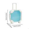 Doll Suitcase DIY Toy Tiny Jewelry Storage Case Role Playing Dress up Travel Luggage for
