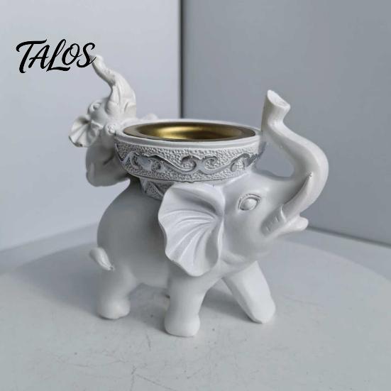Exquisite Handcrafted Gift for Men Women Elephant Incense Burner, Resin Backflow Holder, Waterfall Halloween Party Table Centerpiece Burner