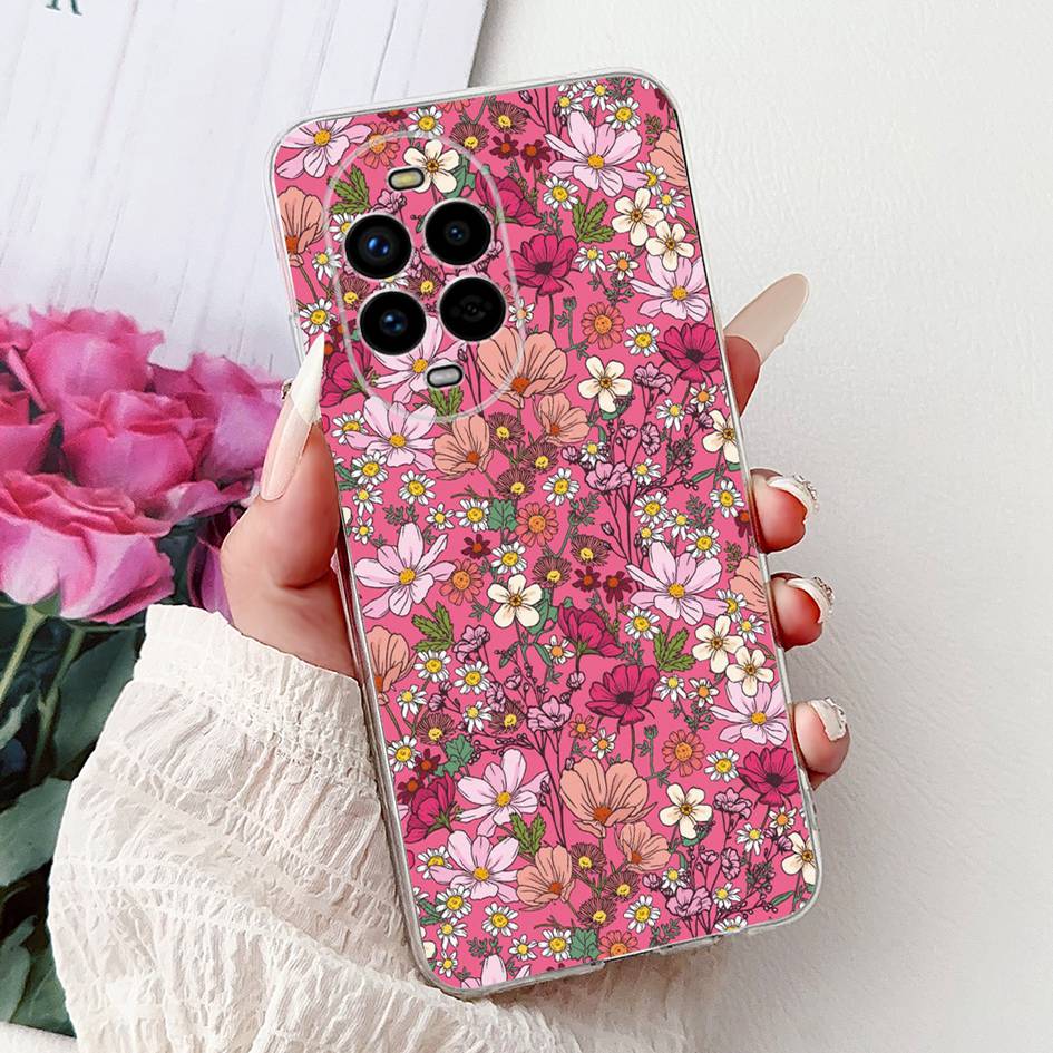 For Huawei Nova 13 Case Nova13 5G Cover BLK-AL80 Funda Popular Flower Butterfly Soft Clear Silicone Cases For Nova 13 Pro Bumper