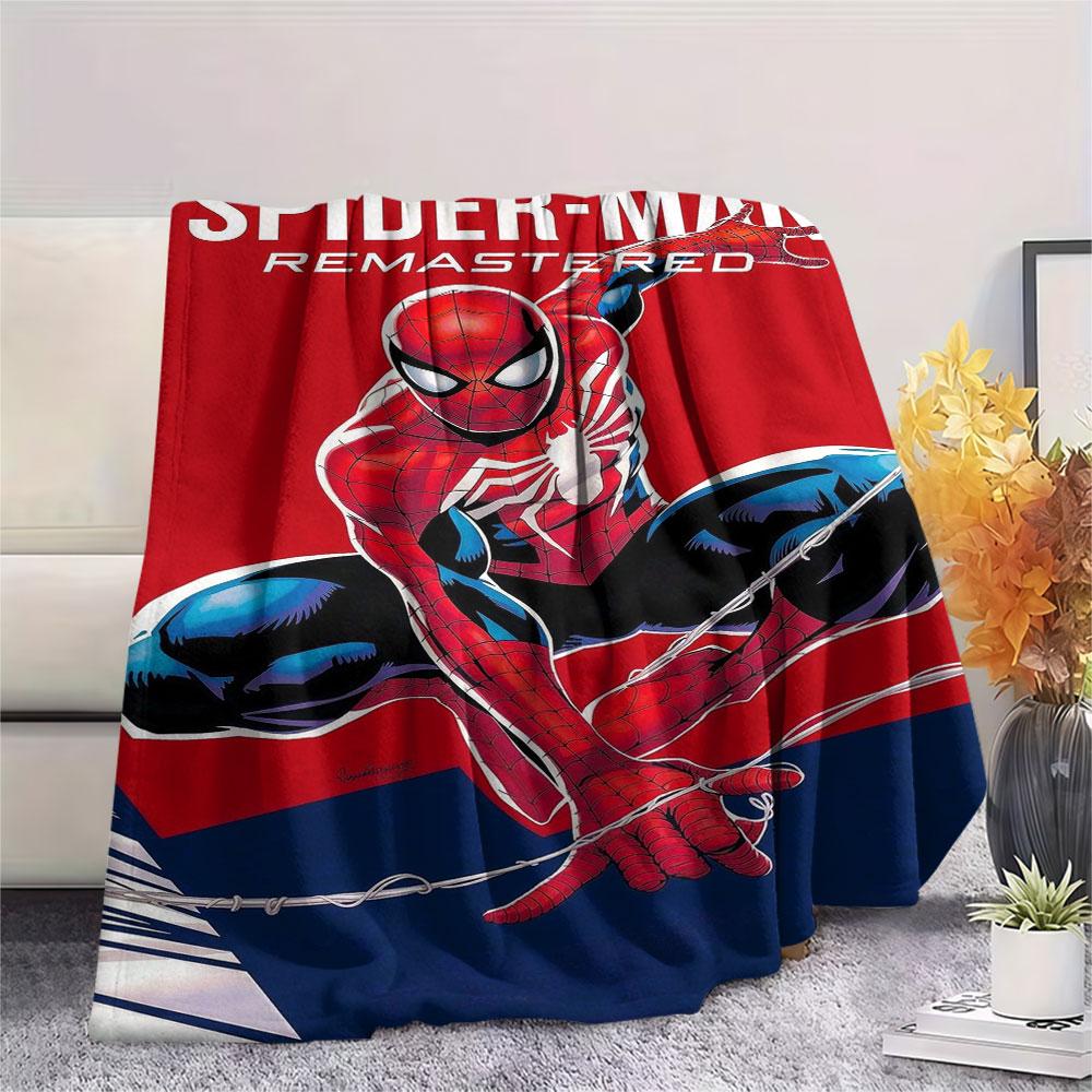 Spider-Man Patterned Comfortable Blanket. Super Soft Fleece, Soft, Comfortable, and Lightweight.Suitable As a Gift