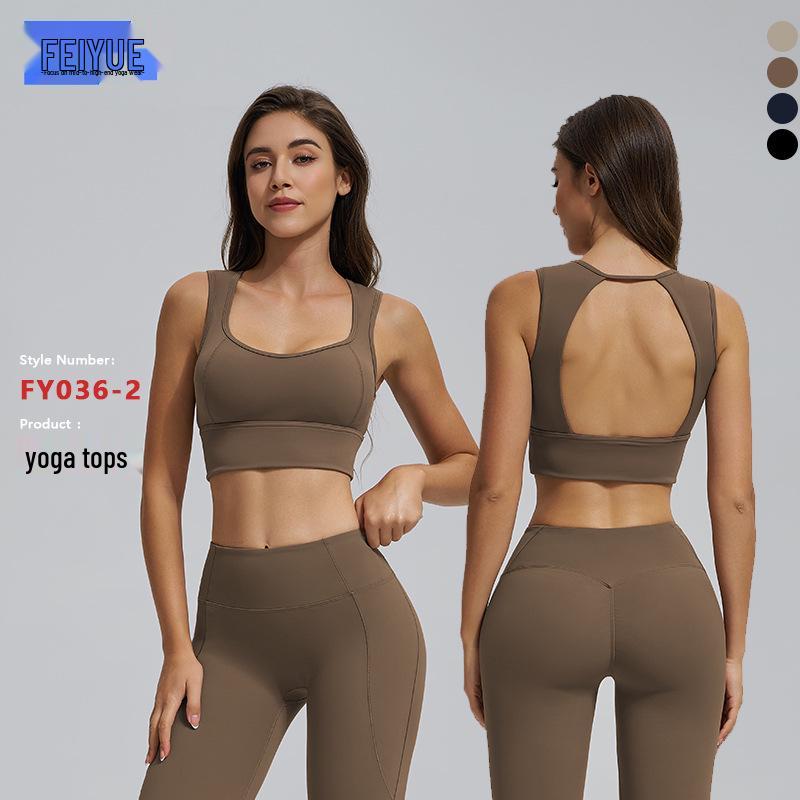 

Feiyue Women s Shockproof Yoga & Running Sports Bra L
