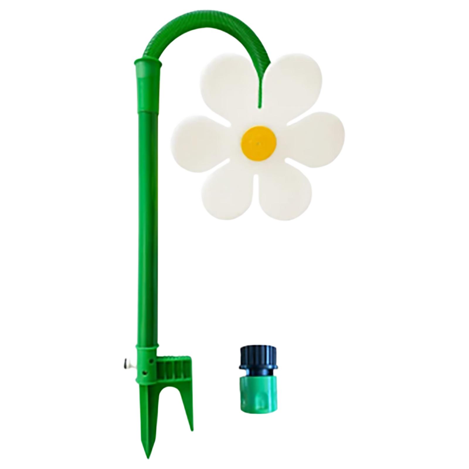 

Daisy Sprinkler Easy Installation Dancing Moving Sprinklers Stability for Yard Watering Kids Pets Playing Out Activities белый