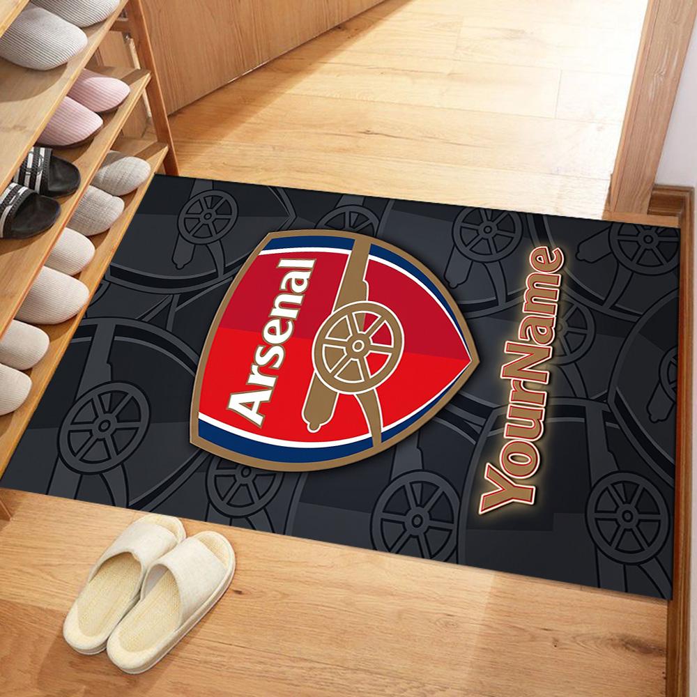 Arsenal Customize Your Name Carpet Suitable for Hallway Outdoor Living Rooms Dining Room Antislip Carpet Anime Office Decor