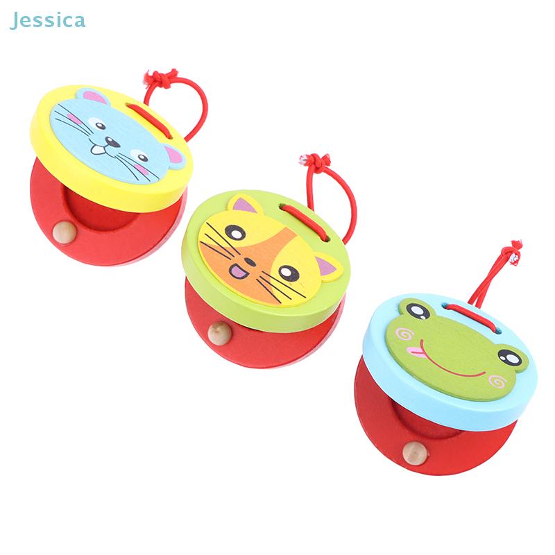 Wooden Clapper Educational Toy For Early Learning, Cartoon Musical Instrument For Children Ages 3-7
