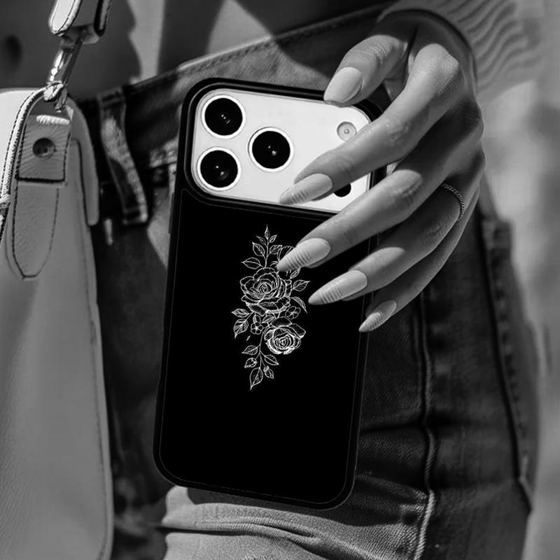 Minimal Aesthetics Flowers Phone Case For iPhone 17 Air 14 15 13 12 Max Cover For Apple 16e 11 Pro Max Plus Coque