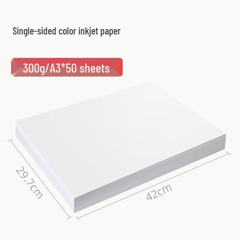A4 Double-Sided Matte Inkjet Cardstock (230g, 250g, 300g) - White A3 Printable