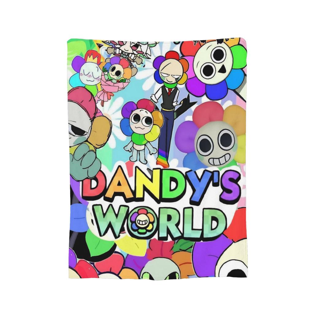 Game Dandy's World Blanket Velvet Textile Decor  Portable Super Warm Throw Blankets for Bedding Outdoor Plush Thin Quilt