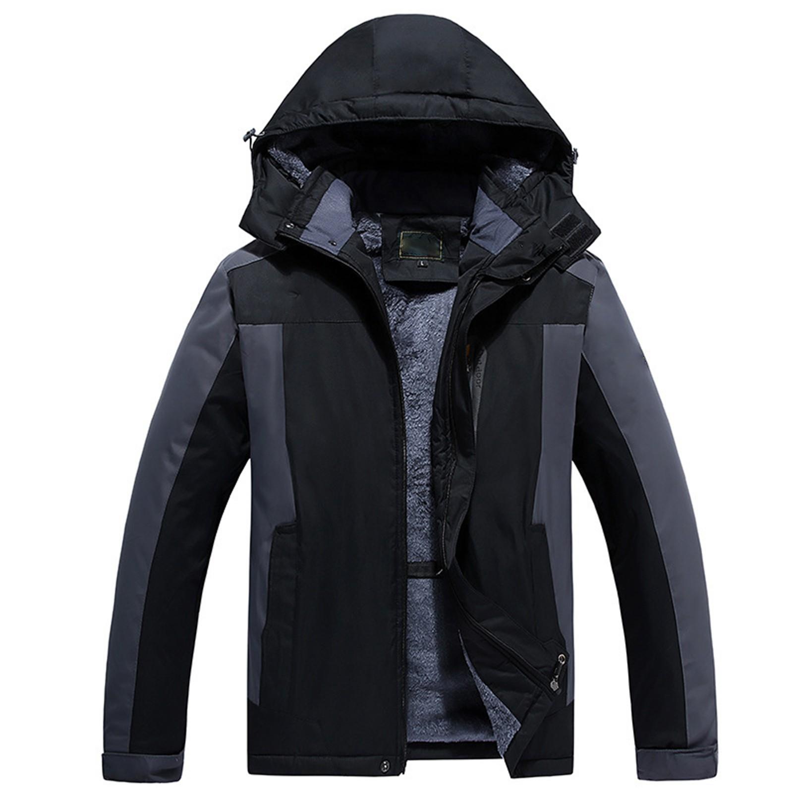 

Мужская повседневная куртка Hardshell с флисовой подкладкой Lotion сохраняет тепло и износостойкость XXXXXXXL чёрный