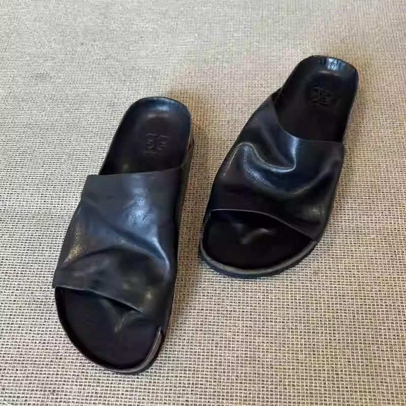 Suding Home · Lazy and PriceShu 2025 Boken Slippers Women's summer outer wear thick-soled non-slip sandals lazy shoes