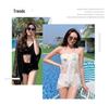 2025 Lace & Mesh Three-Piece Bikini with Long Sleeve Boxer Top