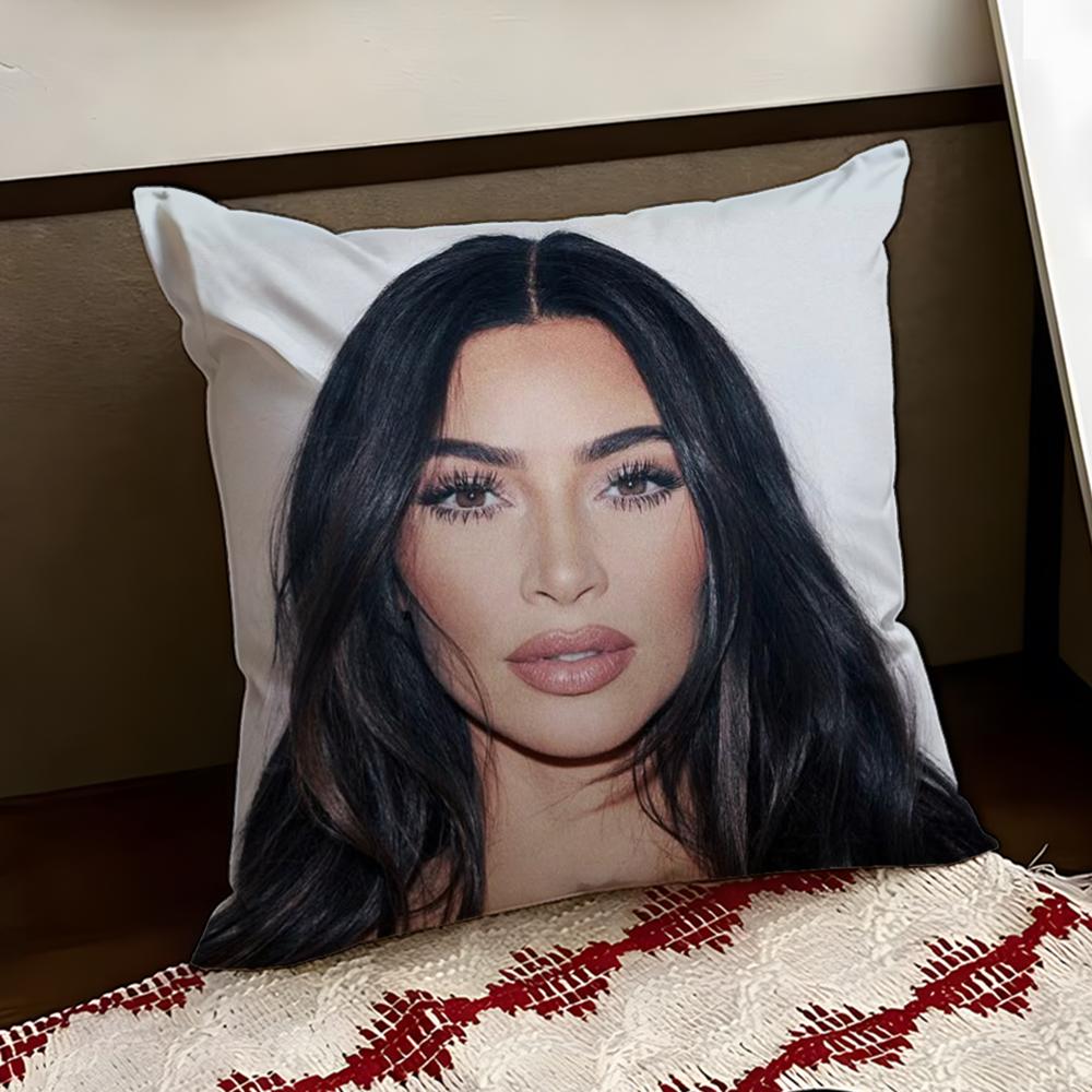 KKim KKardashianS Cushion Cover Reversible Soft Durable Pillow Cover Home Car MultiScene Use for Daily Comfort