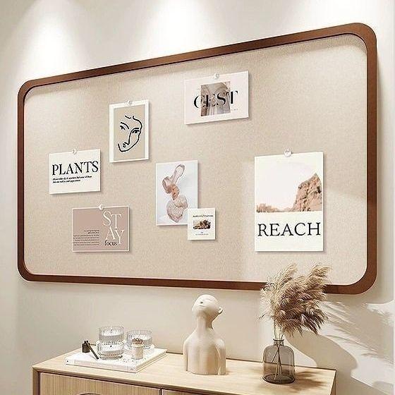 Felt Board Picture Frame & Message Board Combo for Living Room Decor