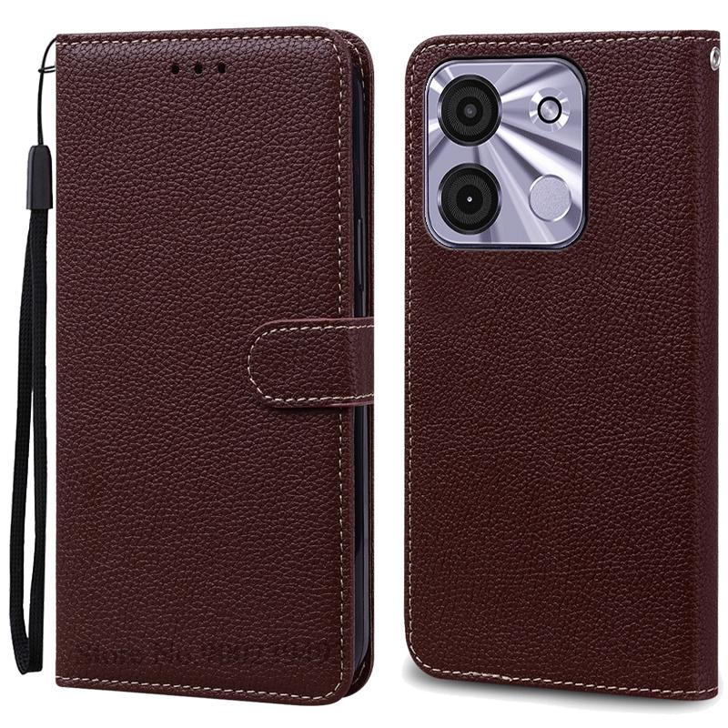 

Для Itel A60S чехол-кошелек кожаный флип-чехол для Itel A60s телефон чехол мягкий силиконовый чехол-книжка для itel A60s чехол Coque Fundas For Itel A60S кофейный