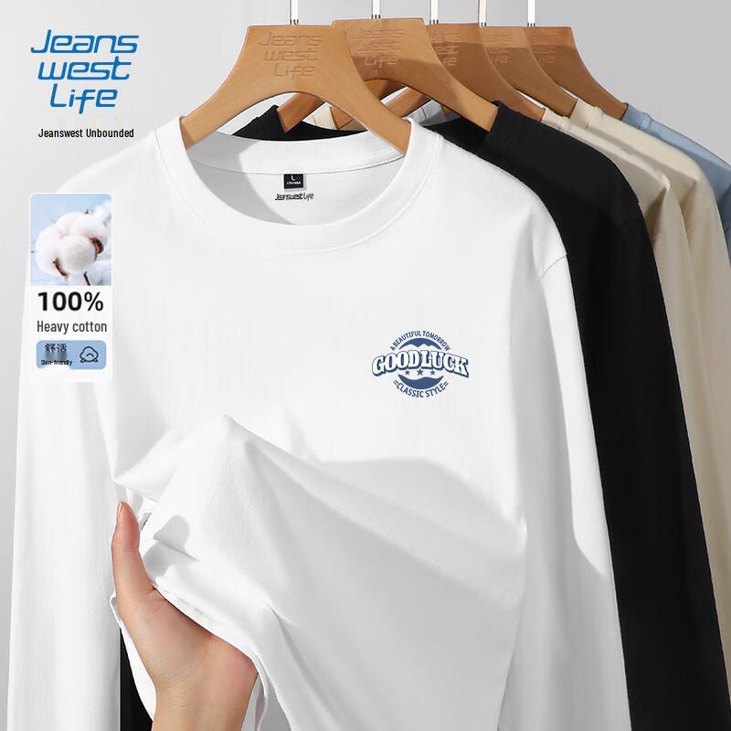 Jeanswest Life Unisex Pure Cotton Long-Sleeve T-Shirt
