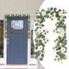 Eucalyptus Garland With Flowers For Table Wedding Wreath 6FT Artificial Eucalyptus Garland Floral Greenery Garland For Table