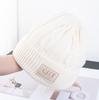 Unisex Letter Label Beanie Hat Fashion Winters Hats Male Female Outdoor Classic Keep Warm Winter Cap