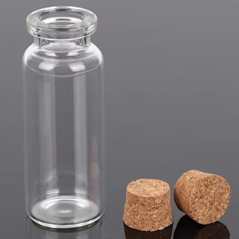 Mini Small Capacity Empty Glass Vial DIY Cork Stopper Wishing Drift Bottle Multi Purpose Household Storage Decoration Products