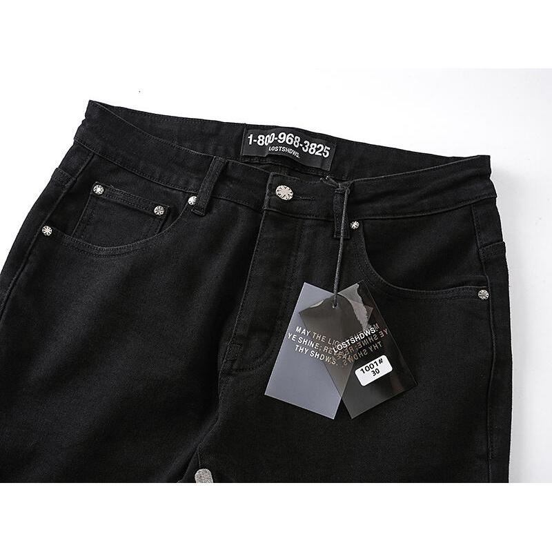LOSTSHDWS Men's and Women's Spring and Autumn Flared Elastic Jeans Couple Jeans