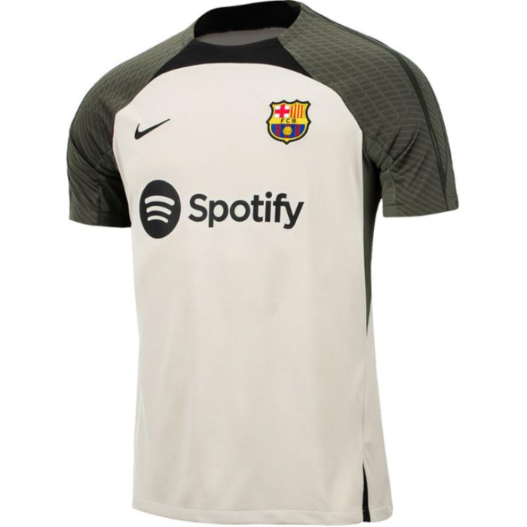 

Nike FC Barcelona Strike Logo Letter Print Crew Neck Knit Football Short Sleeve T-Shirt Men Tops Red DX3016-222 XL