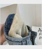 Women's Plus Size Fleece-Lined High Waist Blue Jeans - Winter Slimming Straight Leg Harem Pants