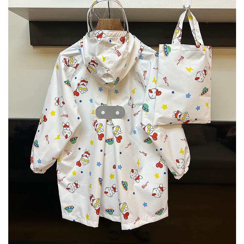 New 2026 Japanese-Style Lightweight Quick-Dry Breathable Children's Raincoat for Boys and Girls, Waterproof Rain Poncho for Kindergarten and