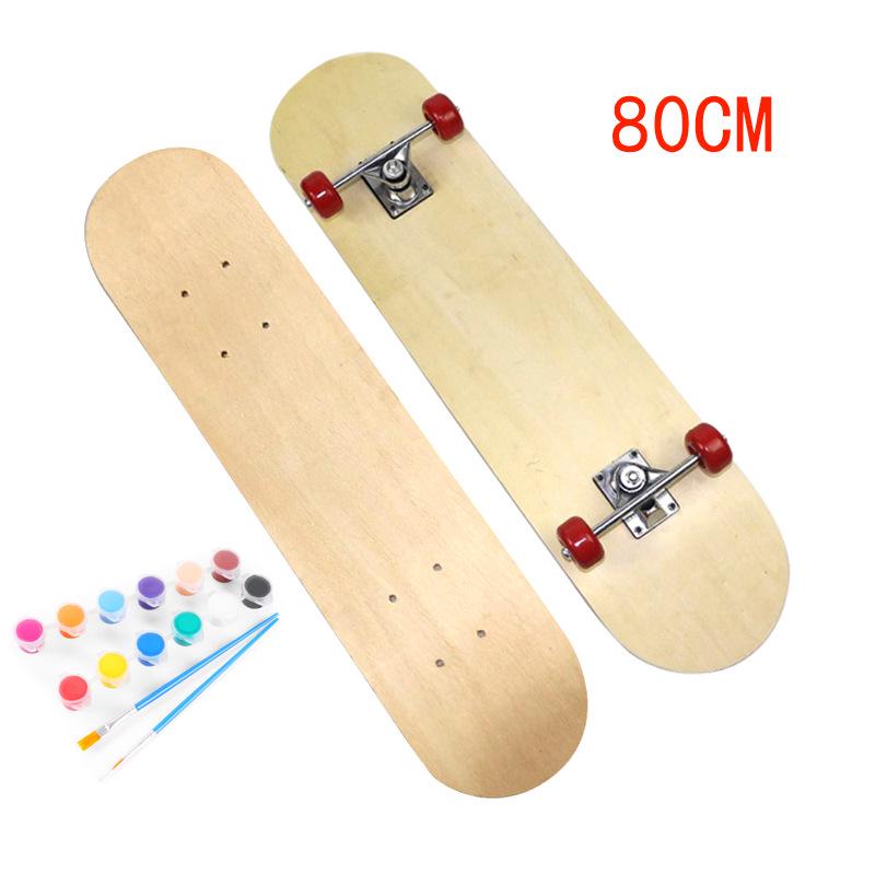Creative DIY Hand-Painted Toddler Skateboard: Double Kicktail Painting Activity