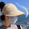 Breathable Ponytail Hat Women's Sunscreen Hat Adjustable Portable Sun Hat for Running Golf Beach
