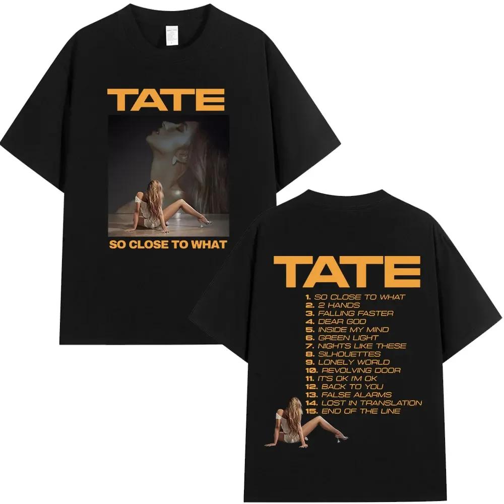 Tate McRae Miss Possessive Tour 2025 TShirts Unisex Unisex Harajuku ONeck Short Sleeve T Shirts Cotton Casual Tshirt Fans Gift
