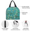 Almond Blossoms Lunch Box Portable Thermal Cooler Food Insulated Oil Painting Lunch Bag for Women Kids