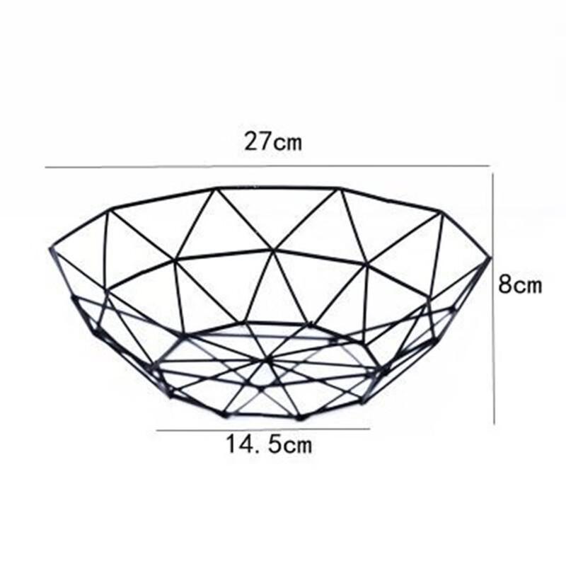 

Qinkai Nordic Decagonal Metal Fruit Drain Basket