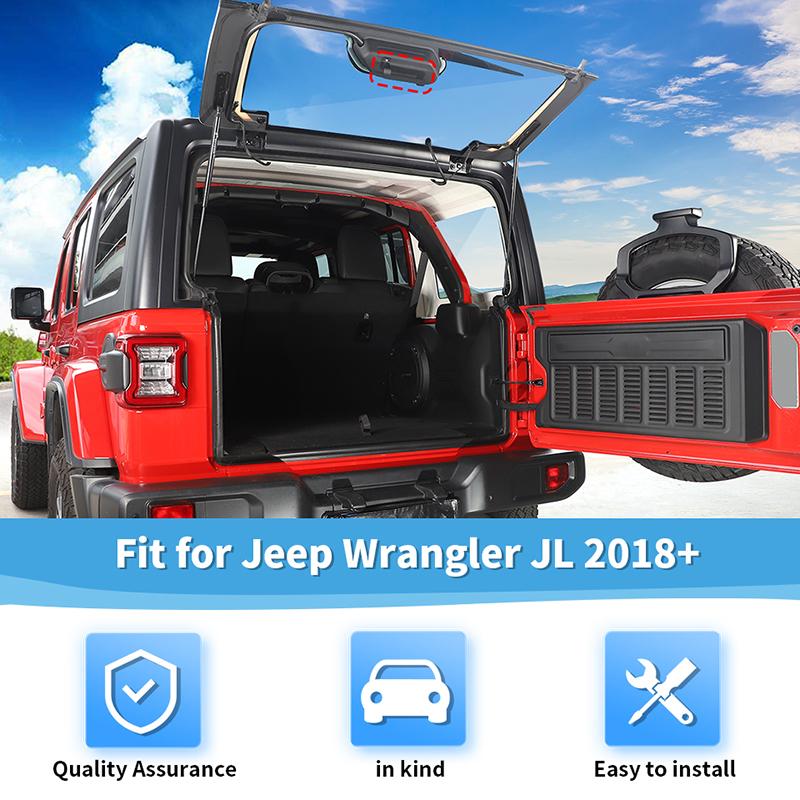 Držák kliky skla zadních dveří, montážní držák vhodný pro Jeep Wrangler JL 2018 Up, doplňky do interiéru