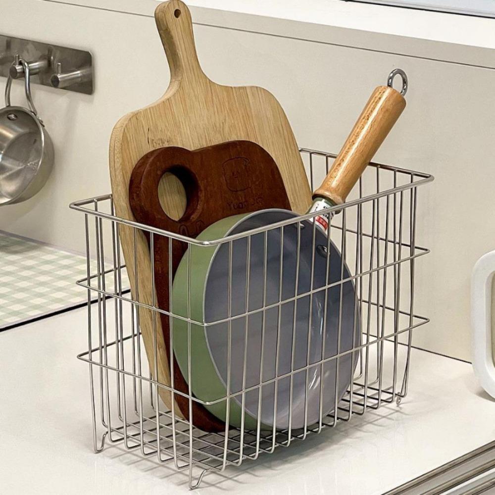 304 Edelstahl Küchenabflusskorb Stapelbares Geschirr-Aufbewahrungsregal Badezimmer