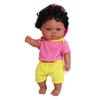 Cute 33cm Black Skin Reborn Girl Dolls with Afro Hair Full Silicone Body Lifelike Newborn Doll Open Eyes Alive Bebe Reborn Doll Children Holiday Gifts