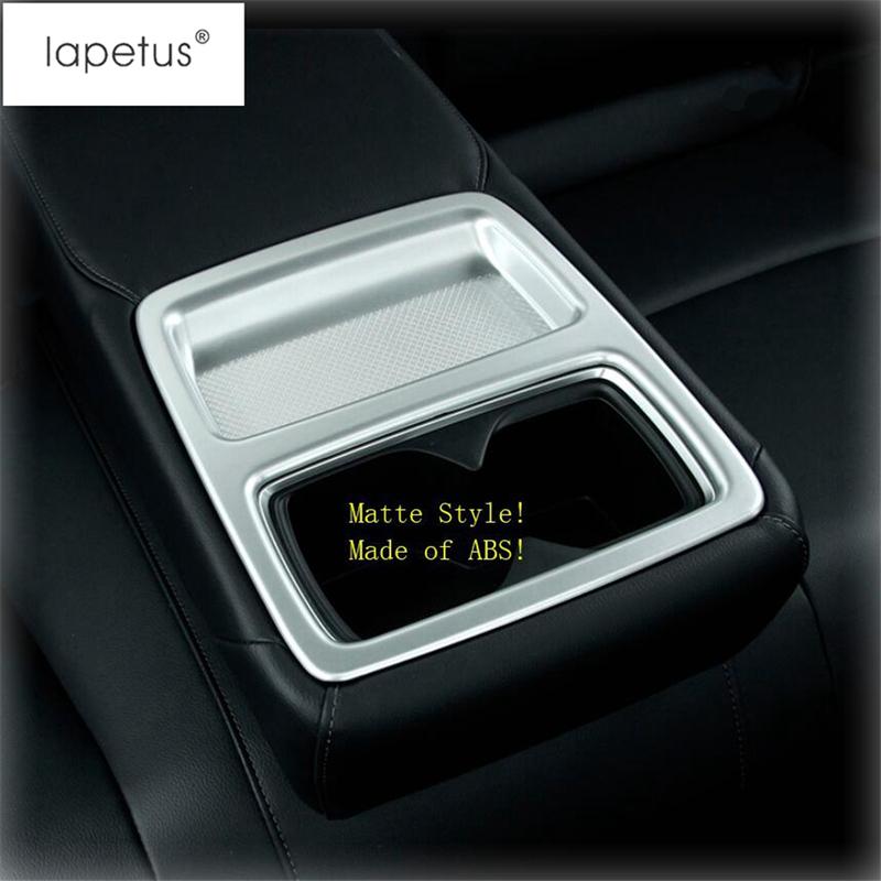 Rear Seat Water Cup Holder Frame Panel Decoration Cover Trim For Honda Accord 2018 -  ABS Matte / Carbon Fiber Accessories