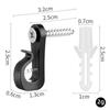 Practical Sturdy Plastic Gutter Hook Portable Accessory for Outdoor Use for Hanging Designs Christmas Light and More