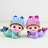 Creative Rabbit Hat Couple Resin Figurines for Home and Car Decor