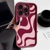 Fashionable Red Lines Soft Phone Case For iPhone 16 Pro Max Case iPhone 17 13 15 16 11 14 12 Pro Max XR 7 8 Plus Simple Cover