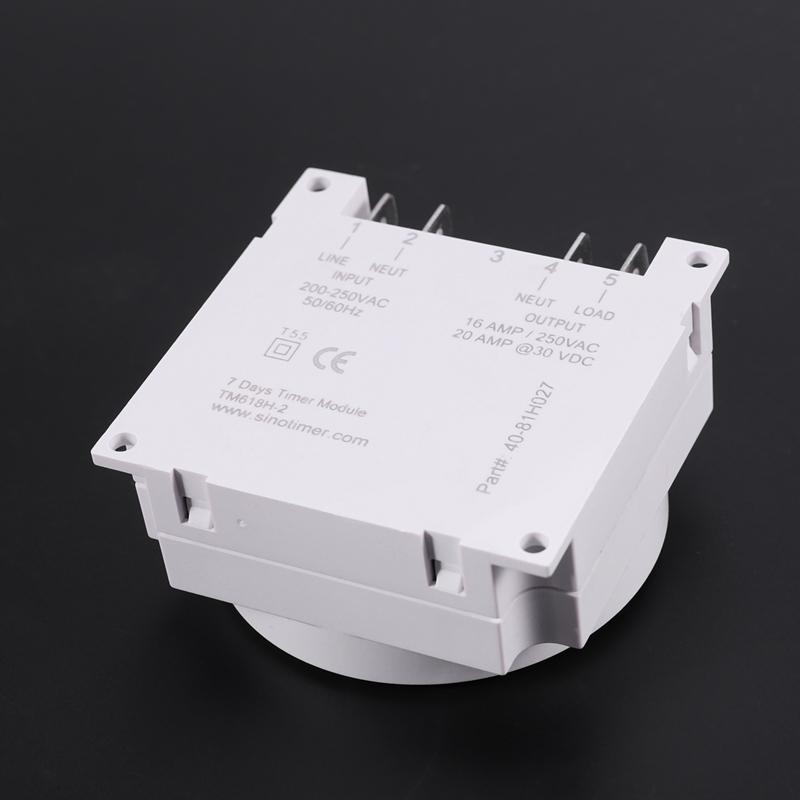 Sinotimer Tm618h-2 220V Ac Digital Time Switch Output Voltage 220V 7 Day Weekly Programmable Timer Switch For Lights Application