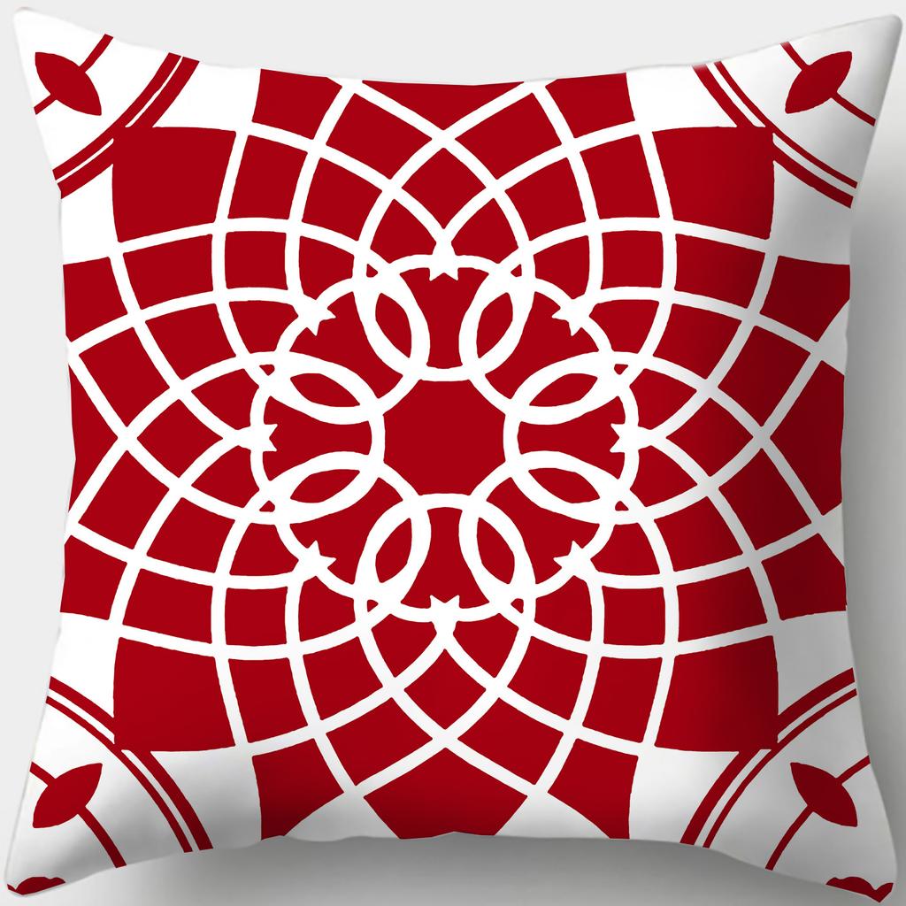 Home Decor Stylish Blue and White Patterned Pillow Covers Pattern Cushion Cover Suitable for Sofa Bedroom Car Pillow Cover