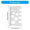 Screw Size Chart Stainless Steel Screw Gauge with Clear Scale for Precise Thread Pitches and Diameter Reading