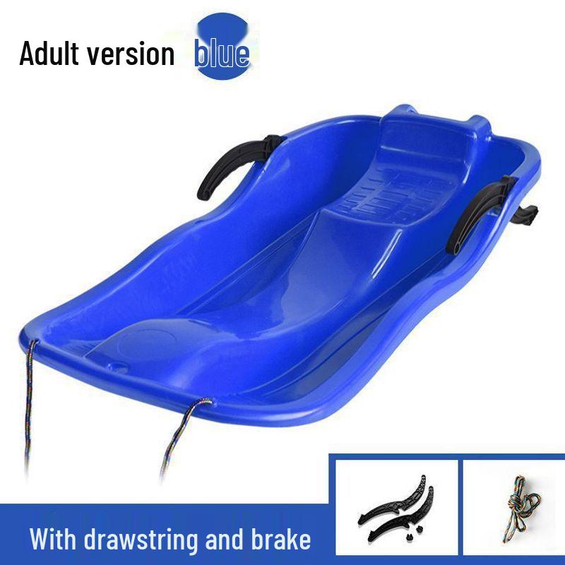 Durable Snowboard for Adults & Kids - Multi-Use Sled, Skateboard, and Sandboard with Cushion and Brake