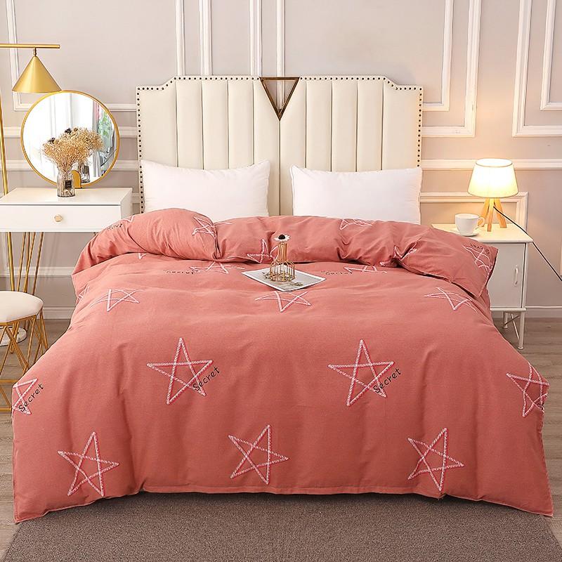 Luxury Flower Style Cotton Duvet Cover Skin-friendly Soft Bedding White Floral Botanical Pattern Comforter Cover with Zipper
