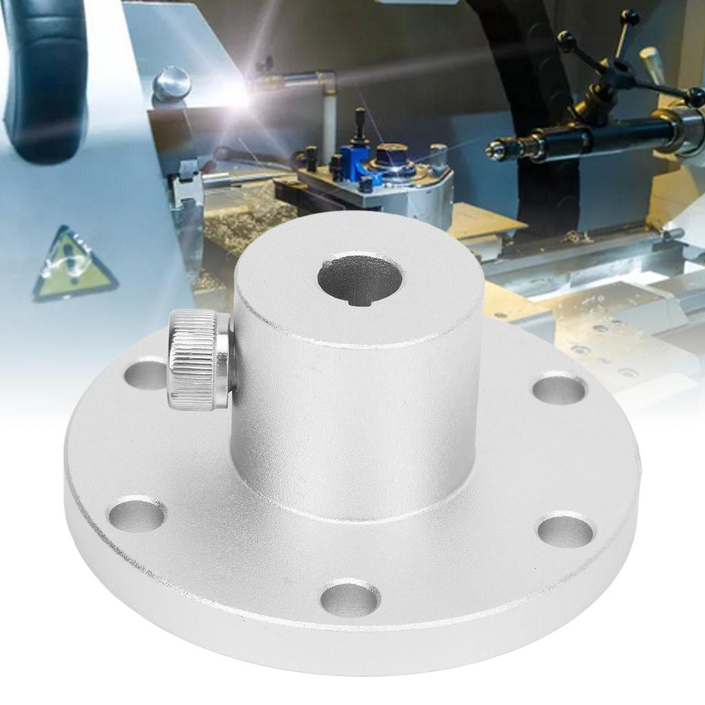 8mm Flanschwellenkupplung Aluminiumlegierung Starre Flanschführungswellenkupplung Motorverbinder mit Passfeder für 14049 Rad DIY RC Modellmotoren