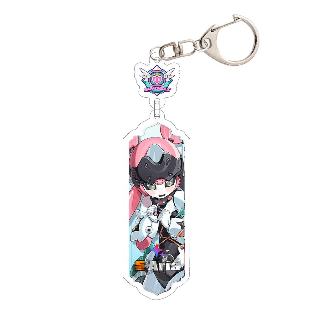 Game Zenless Zone Zero Acrylic Keychain Aria Cissia Nangong Yu Backpack Keyring Pendant Belle Nicole Demara Decorative Ornament