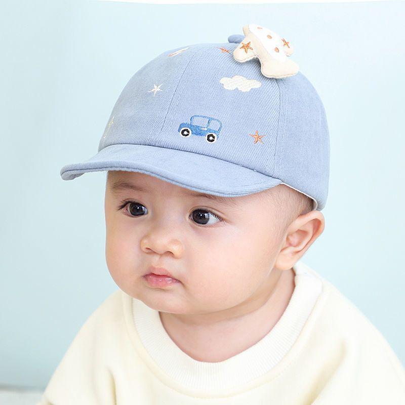 Unisex Baby-Entenschnabel-Cord-Baseballkappe - Süßer Sonnenhut für Frühling & Herbst