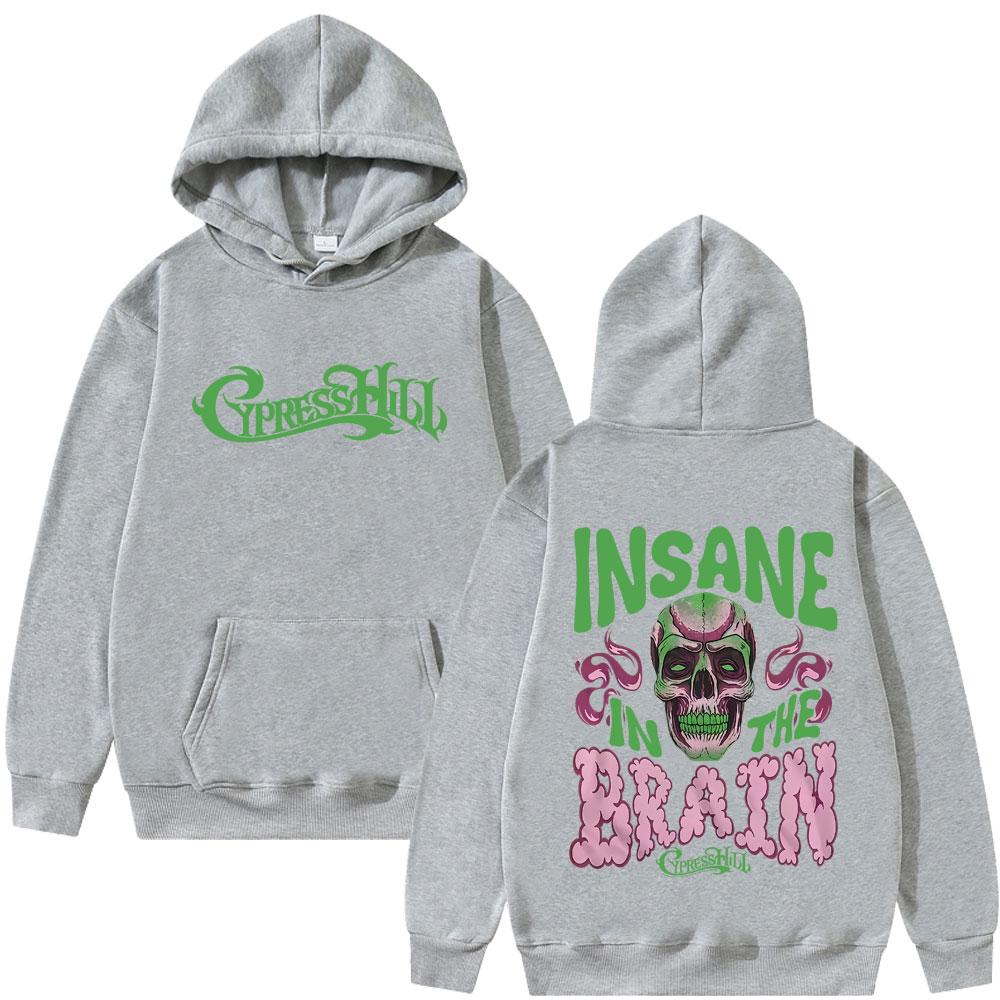 

Худи Cypress Hill Black Sunday Insane in The Brain с принтом скелета, спортивный костюм, мужской, женский, модный, оверсайз 3XL