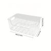 Large Capacity Spice Rack Transparent Divided Cosmetic Food Storage Box Countertop Spice Shelf Kitchen Pantry Cabinet Organizer
