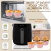 50 stuks Aluminium Cupcakevormpjes met Deksel Hittebestendig 5.5oz Aluminium Cake Bakvormpjes Rond Muffin voor Huiskeuken Bruiloft Feest